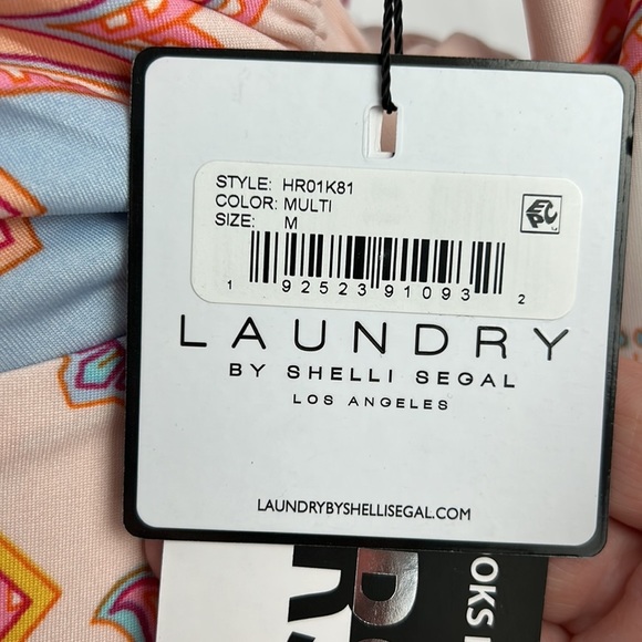 Laundry by Shelli Segal Matte Jersey NWT wrap dress in Geo print size Medium - Picture 5 of 13